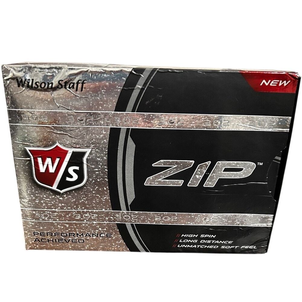 Wilson Staff Zip 302 Performance 12 Golf Balls New Damaged Box